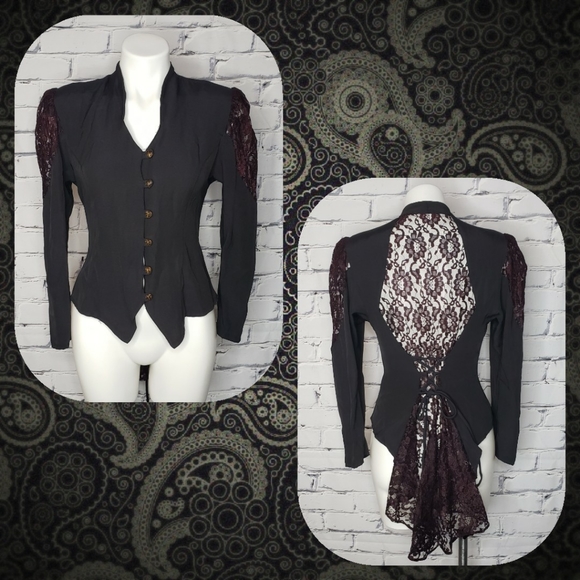Vintage Tops - Vintage Lace Corset Top